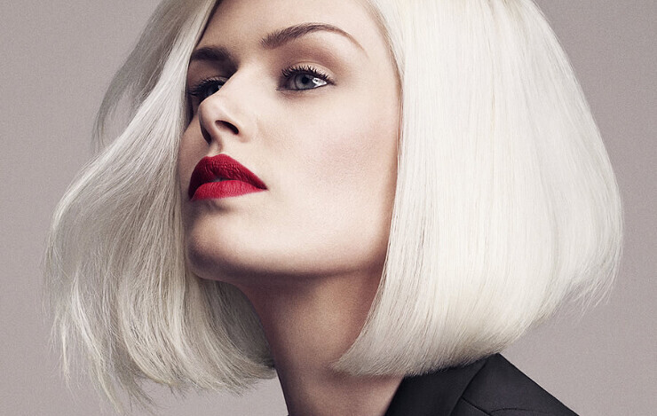 platinum blonde hair