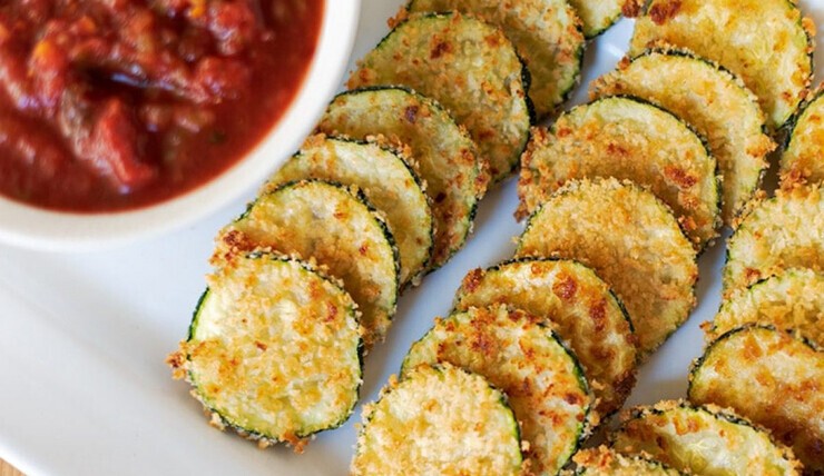 Zucchini Parmesan Crisps