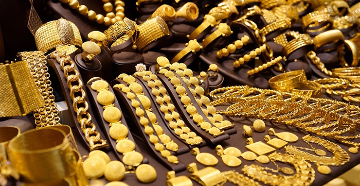 golden jewelry