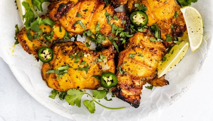 Roasted Chicken Thighs With Spices