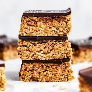 Chocolate Peanut Oat Bars