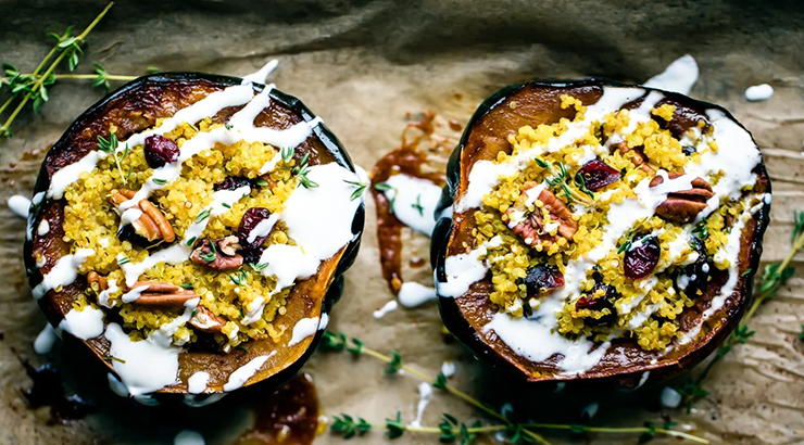 stuffed acorn squash