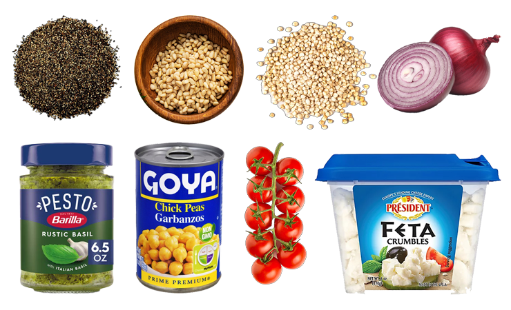 Chickpea Salad With Pesto and Quinoa