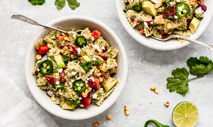 Corn Pasta Salad with Cilantro