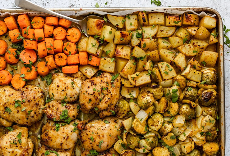 Honey and Curry Chicken With Vegetables