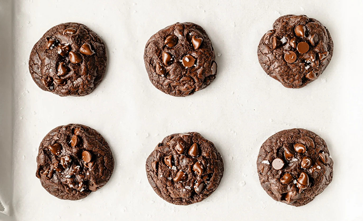 Salty Brownie Cookies recipe