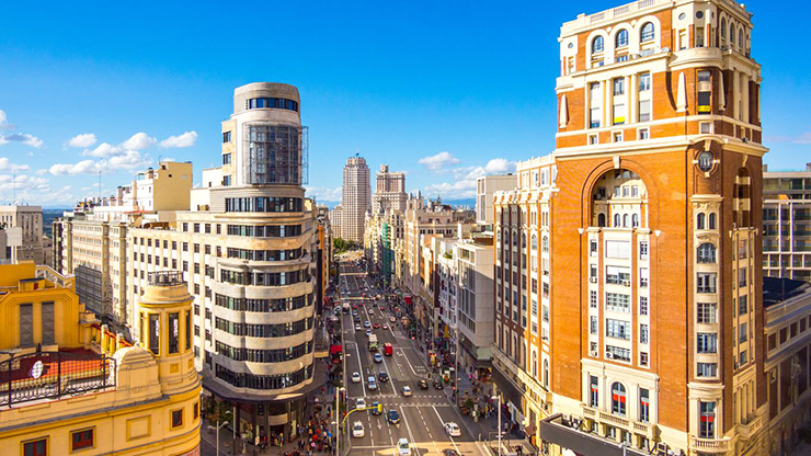 madrid gran via view