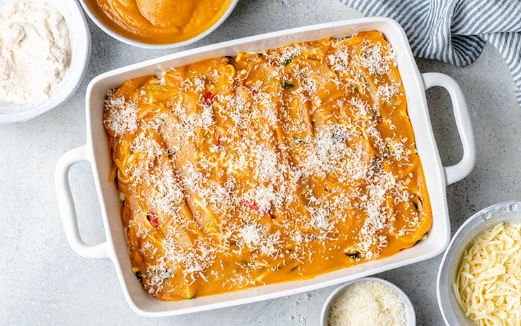 Pumpkin Lasagna With Vegetables