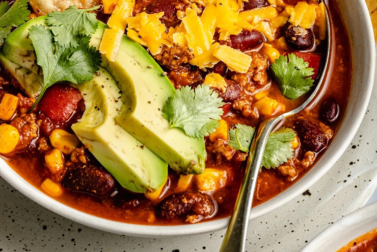 Turkey Chili With Beans and Corn