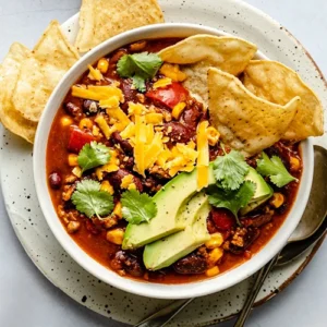 Turkey Chili With Beans and Corn