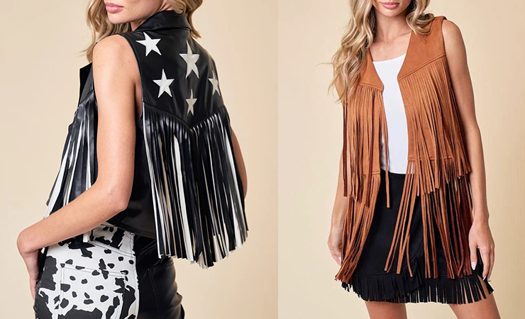 Fringe vest is