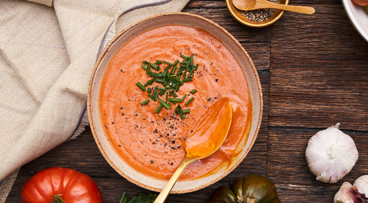 Salmorejo spanish cold soup