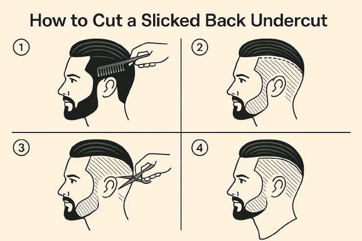 Slicked Back Undercut