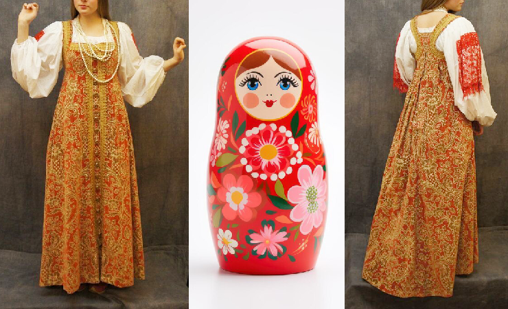 Matryoshka Dress USSR